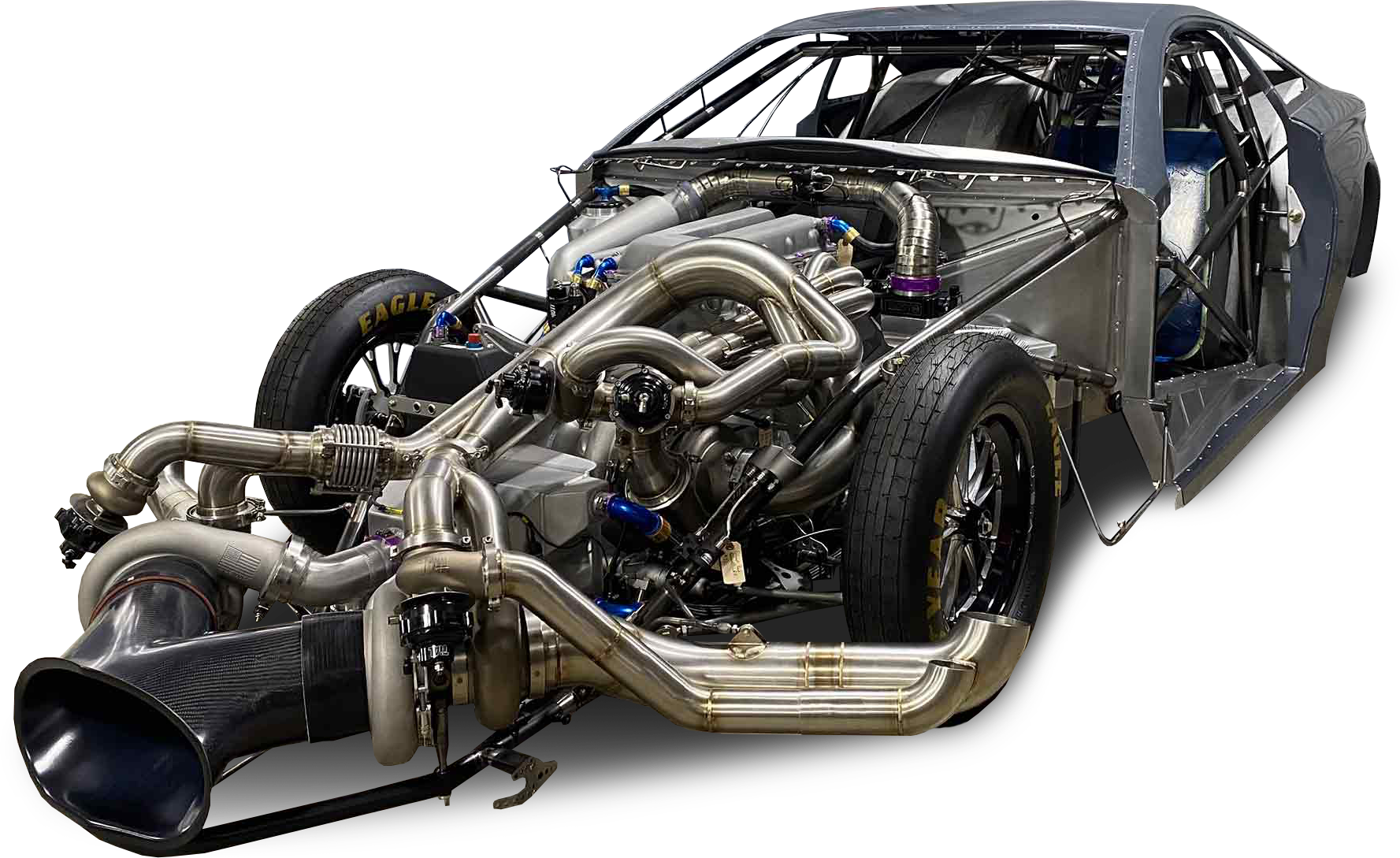 Triple Compound Turbo Drag Car